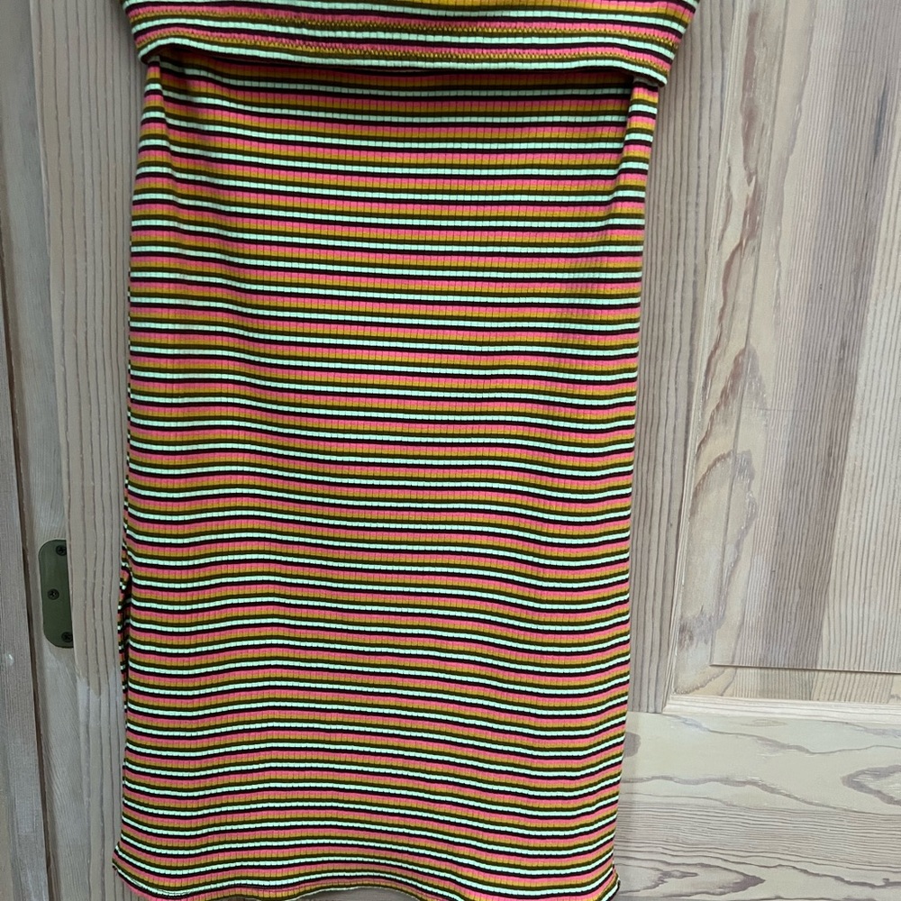 Aerie Multicolor Striped Pencil Skirt